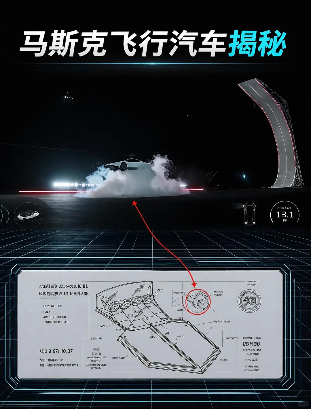 飞行汽车的黑科技专利一公开，竟然是，小红书视频封面